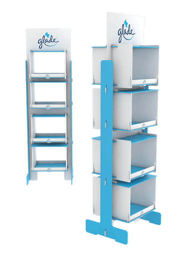 stand reklamowy ze sklejki Glade Display