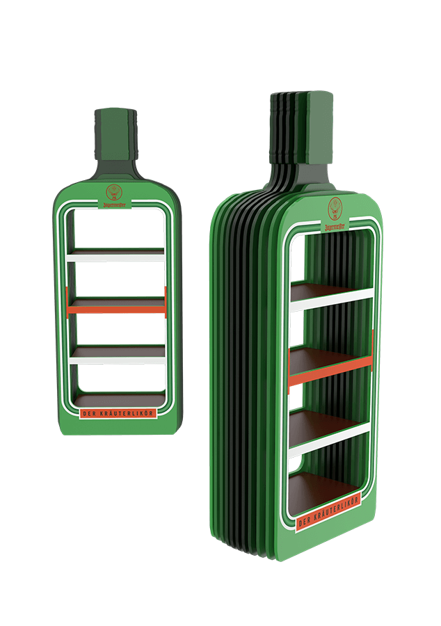 stand reklamowy ze sklejki Jägermeister Display