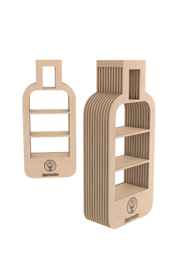 Stojak reklamowy drewniany Jagermeister Display