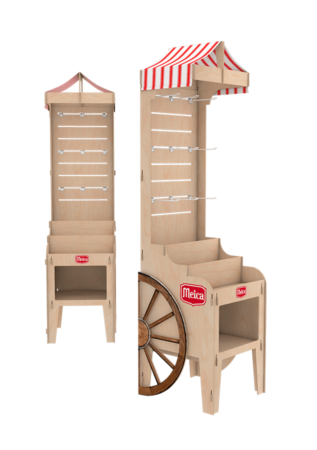 stojak reklamowy ze sklejki Meica Display