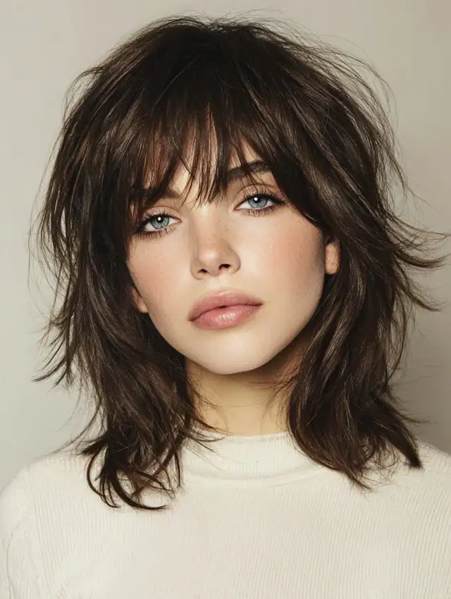 24 Flattering Short Shag With Bangs That Boost Volume and Shape