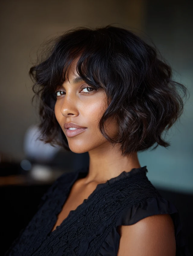 24 Flattering Chin-Length Bob Hairstyles That Pair Perfectly With Bangs