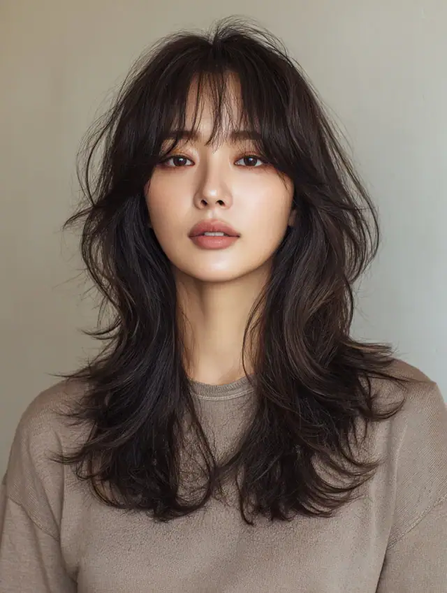 22 Chic Korean Wolf Haircuts That Add Texture, Volume, and Edge