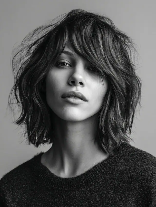 22 Chic Shaggy Lob Hairstyles That Add Texture and Effortless Style