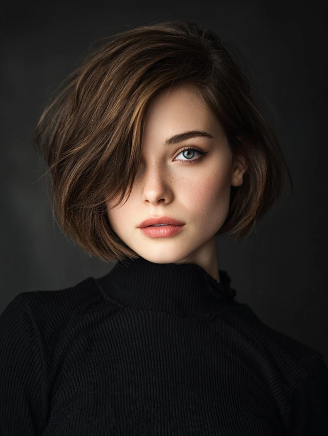 25 Elegant Bob Hairstyles Designed to Enhance Round Face Shapes