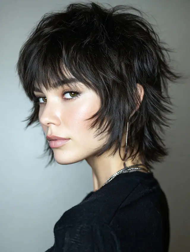 22 Stylish Shaggy Wolf Hairstyles Featuring Trendy Face-Framing Bangs