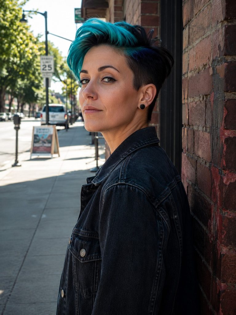 24 Funky Short Hairstyles With Color, Texture, and Personality