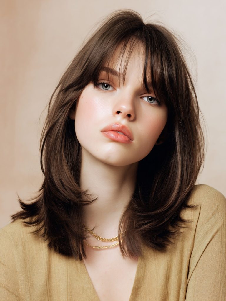 Medium Hairstyles for Oval Faces
