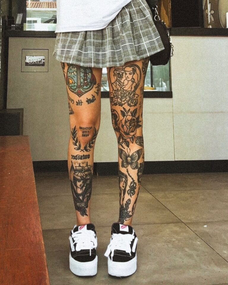 20 Beautiful Leg Tattoo for Women That Highlights Shape and Style