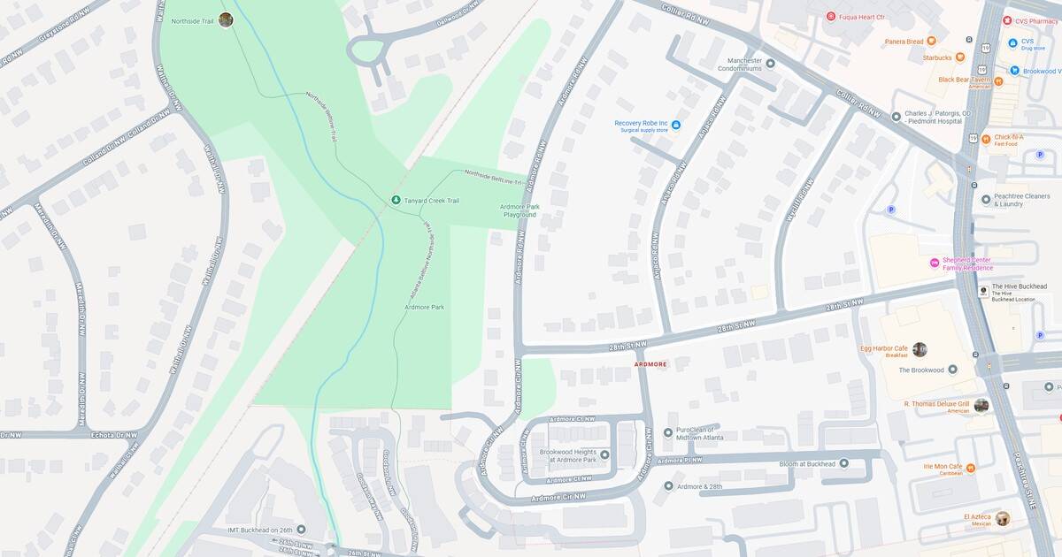 Map of Sunset Park area with streets and green spaces.