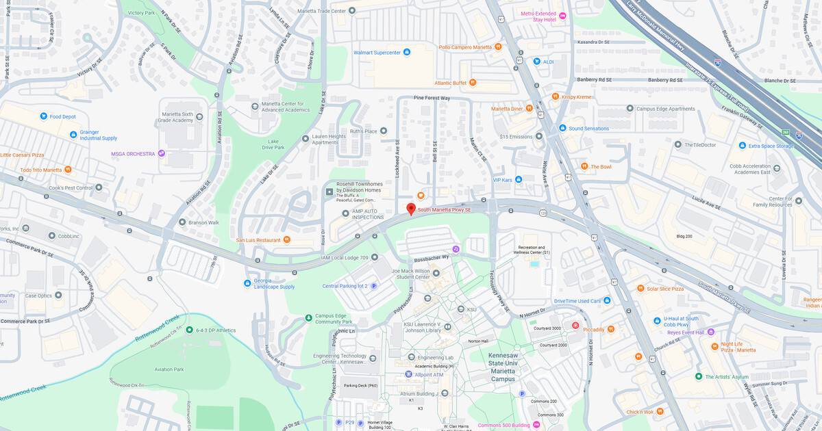 Detailed map showing streets, parks, and transportation routes in Los Angeles.