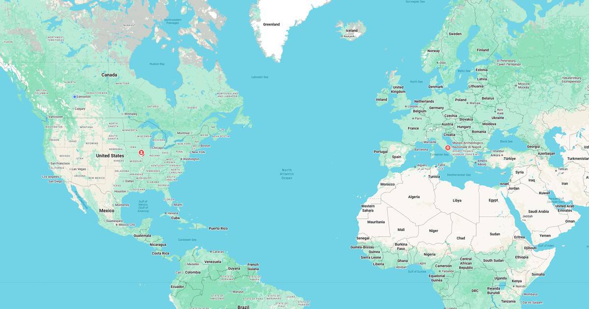 World map showing continents, countries, and major cities for geographic reference.