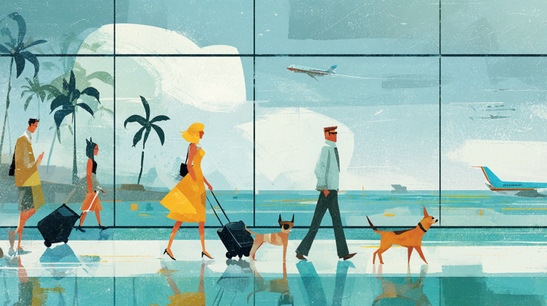 The most dog-friendly airports in California