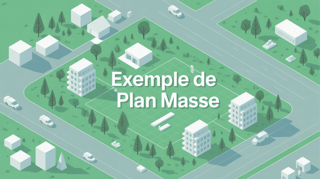 exemple de plan masse clair et professionnel