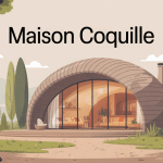 illustration maison coquille moderne enveloppe et cocon
