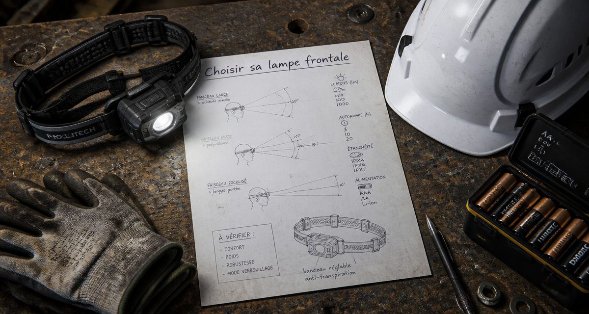 meilleur lampe frontale pour travailler sur plan de travail