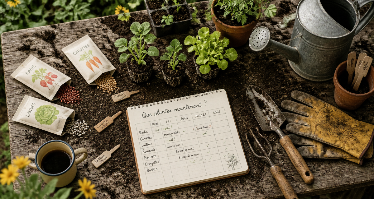 Que peut on planter dans le jardin en ce moment sachets graines outils