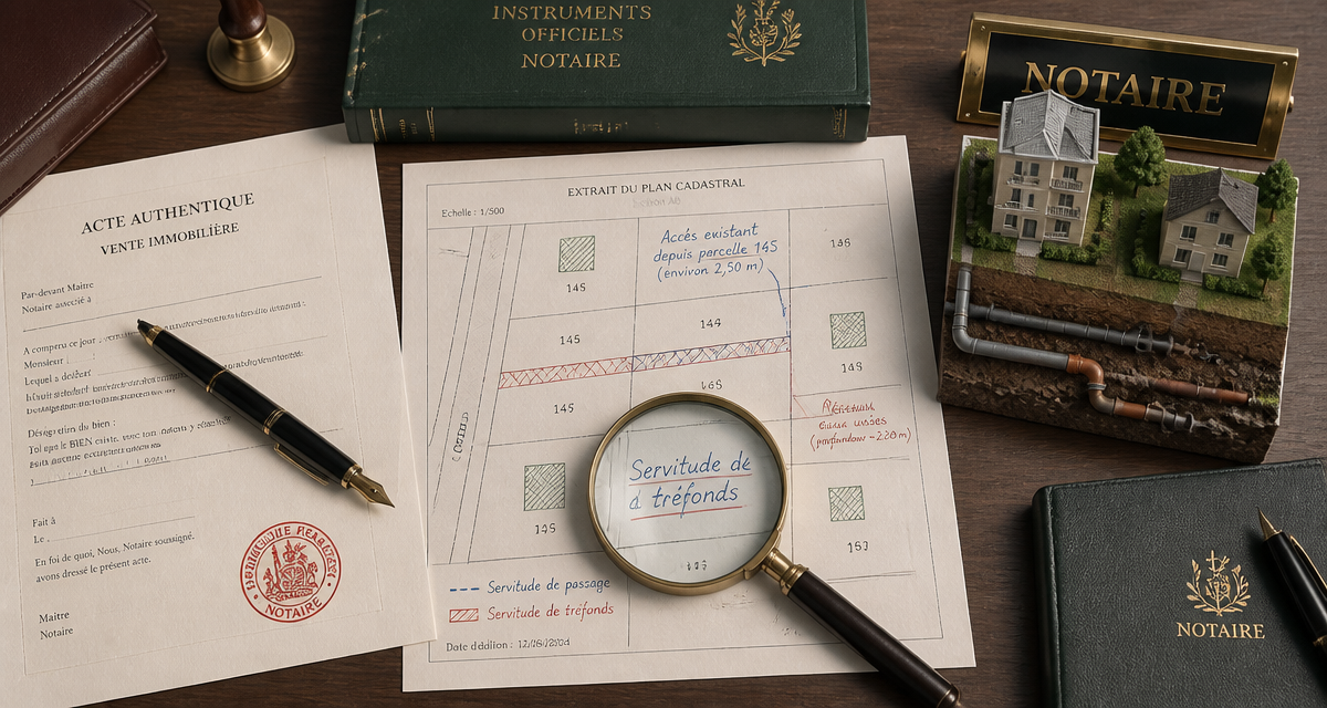 servitude de trefond plan cadastral loupe