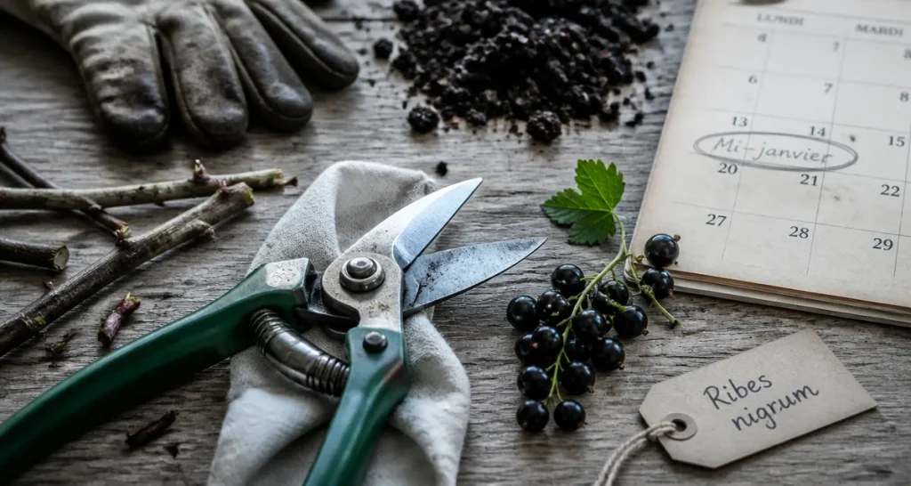 Quand tailler les cassissiers : sécateur et grappe de cassis pour doubler la récolte