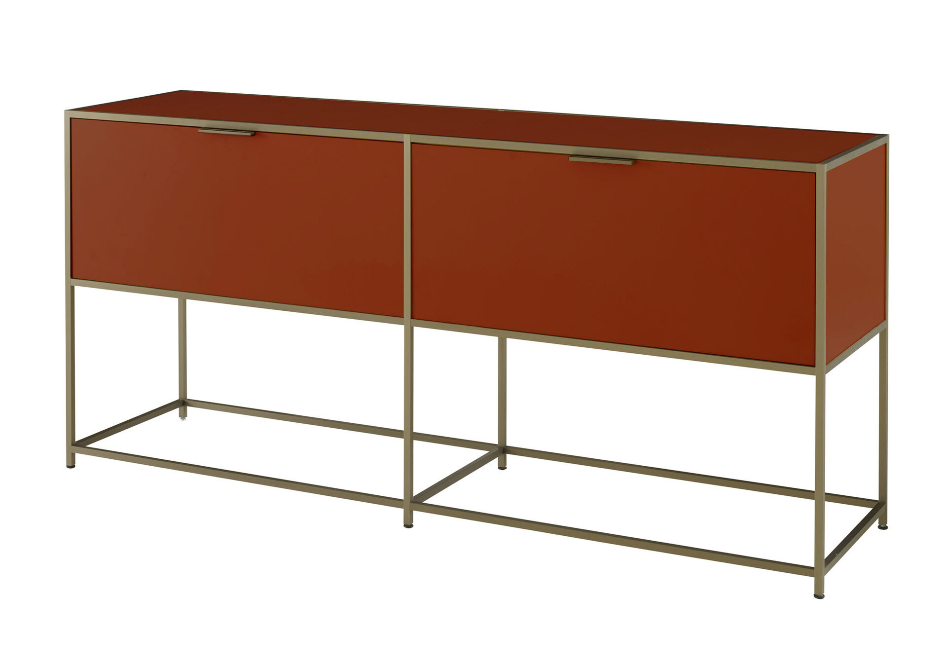 Ligne Roset: Dita Double Console - Brick Lacquer