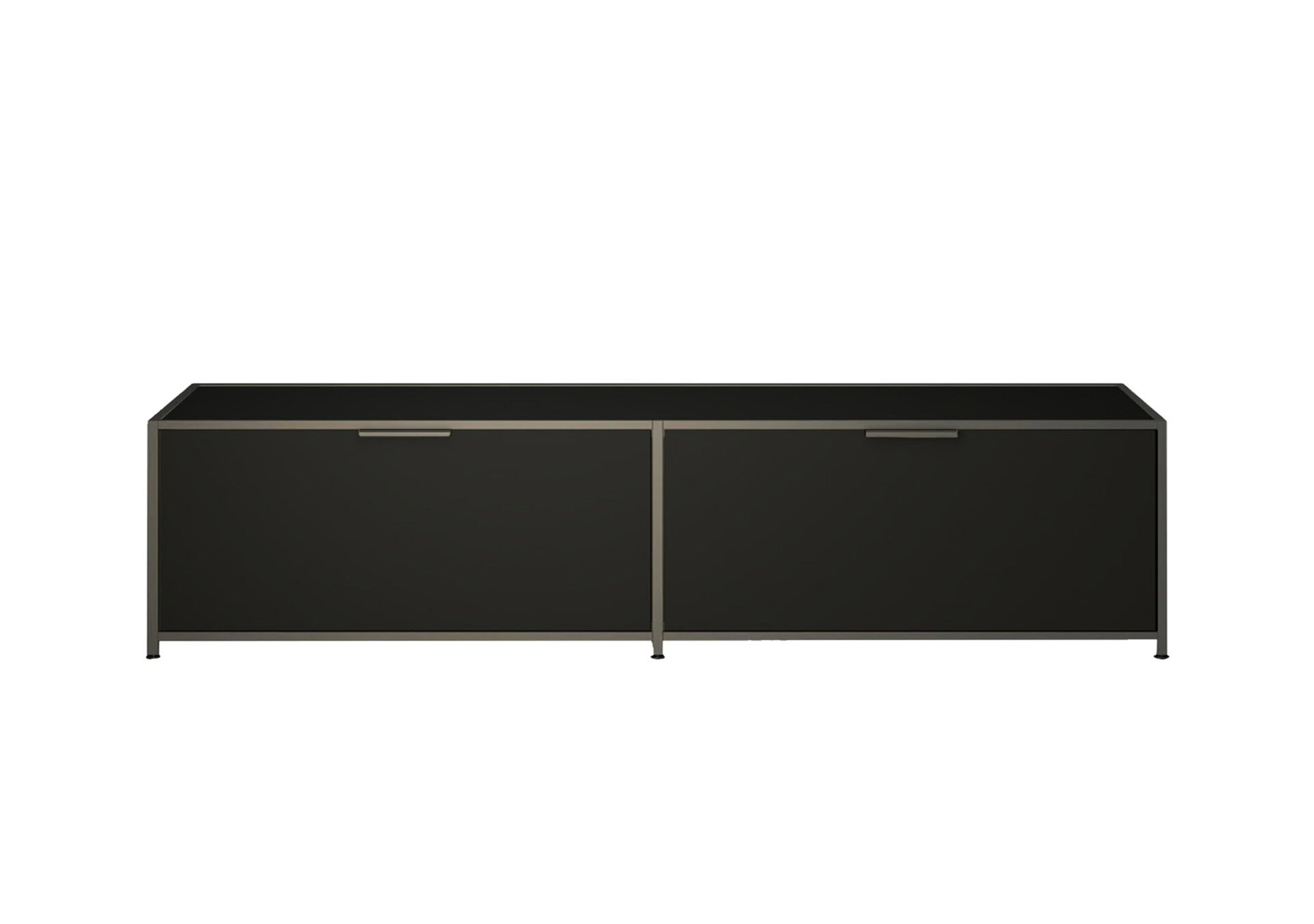 Ligne Roset: Dita TV Cabinet - 214.5cm Satine Noir Lacquer