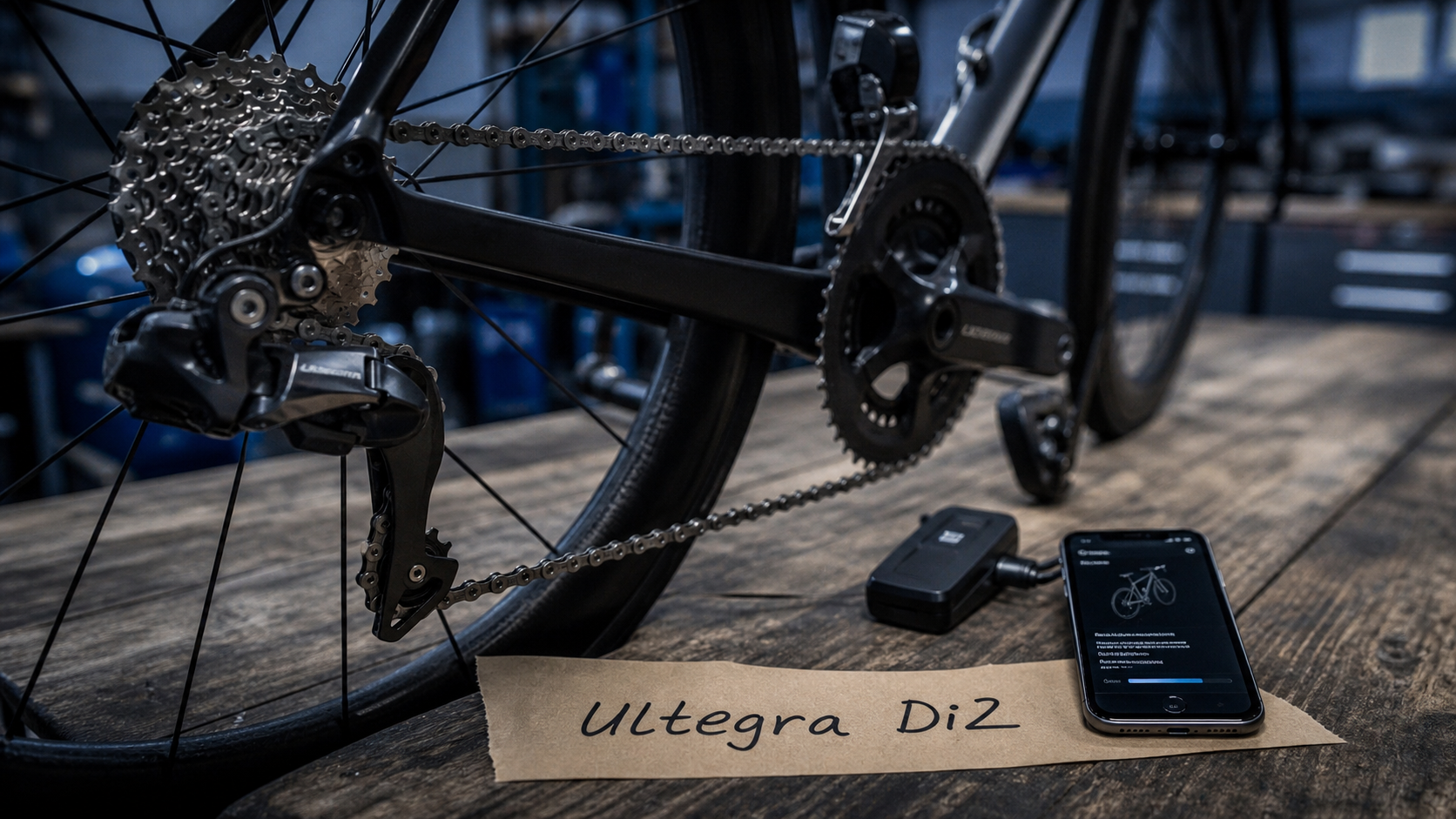 Shimano Ultegra Di2 sur établi, comparaison avec 105