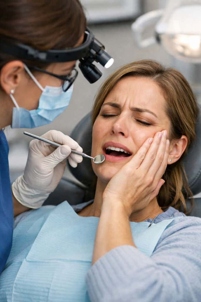 Toothpain at dentist