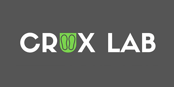 CROX LAB logo with green icon and white text on gray background.