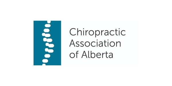 Chiropractic Association of Alberta logo with text.