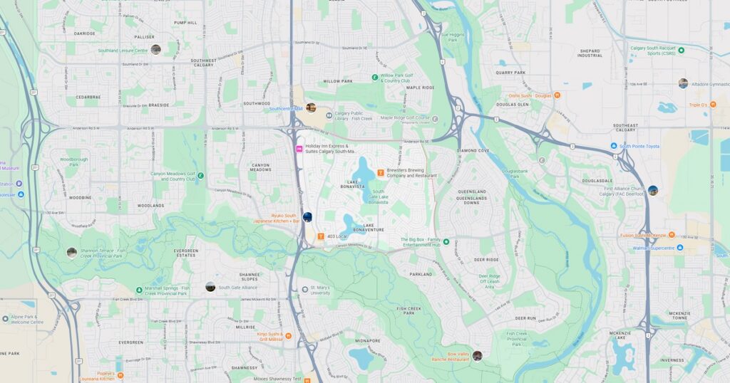 City map of Brisbane, Australia with key locations and transportation routes.
