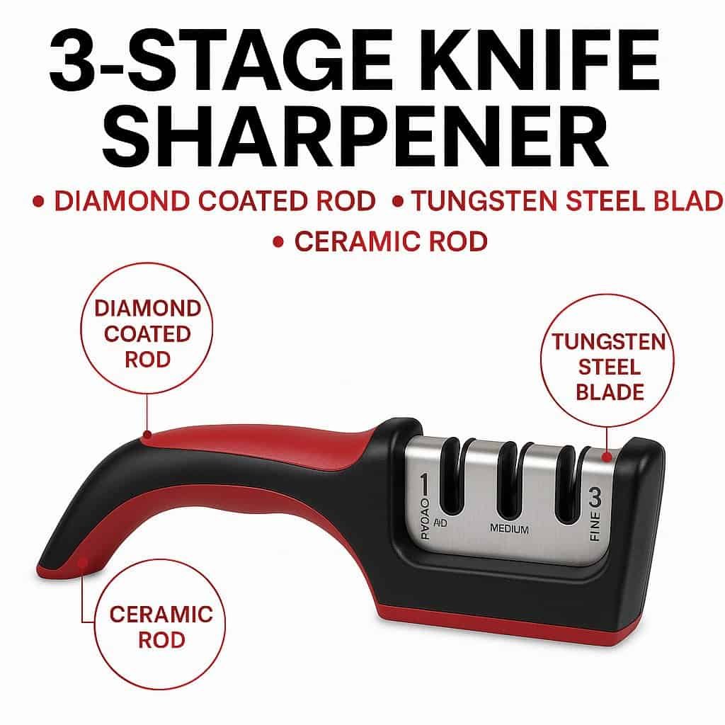 DTDF 3 Stage knife Sharpener