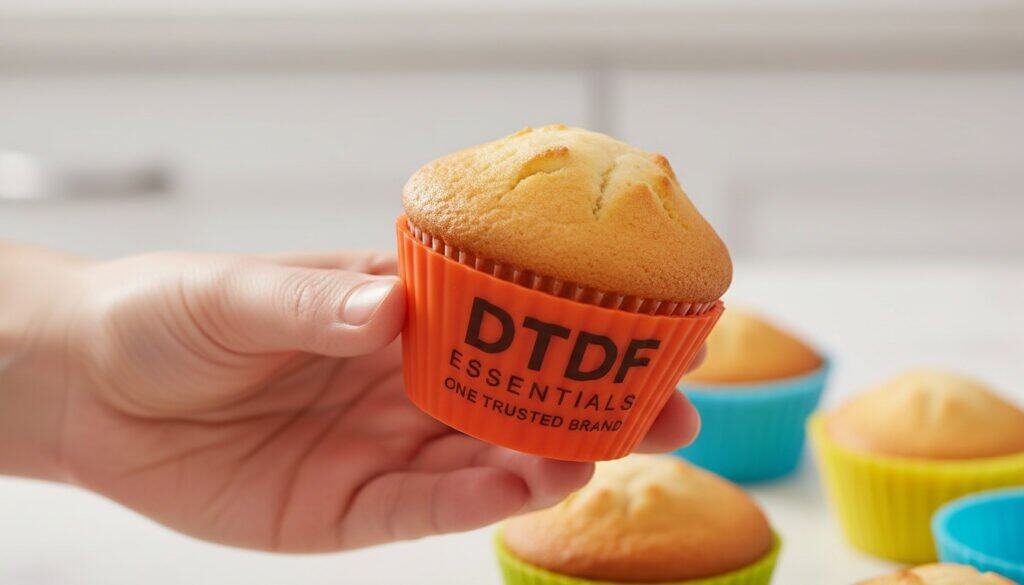 silicone cupcake case releasing cupcake easily no sticking