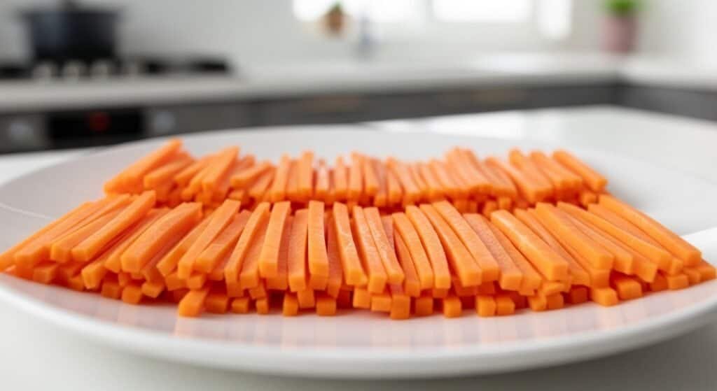Perfect Carrot Strips Using Peeler