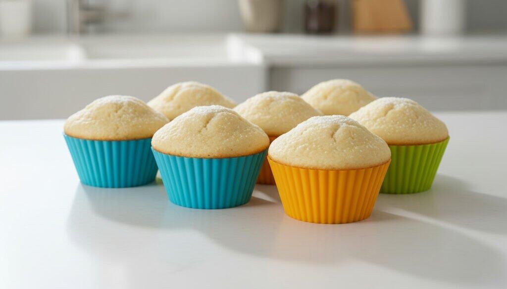 perfect cupcakes in silicone cupcake cases no sticking