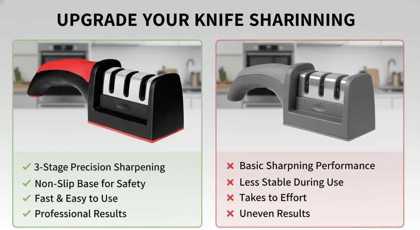 DTDF 3-Stage Kitchen Knife Sharpener - Image 7