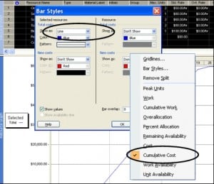 display s-curve in ms project