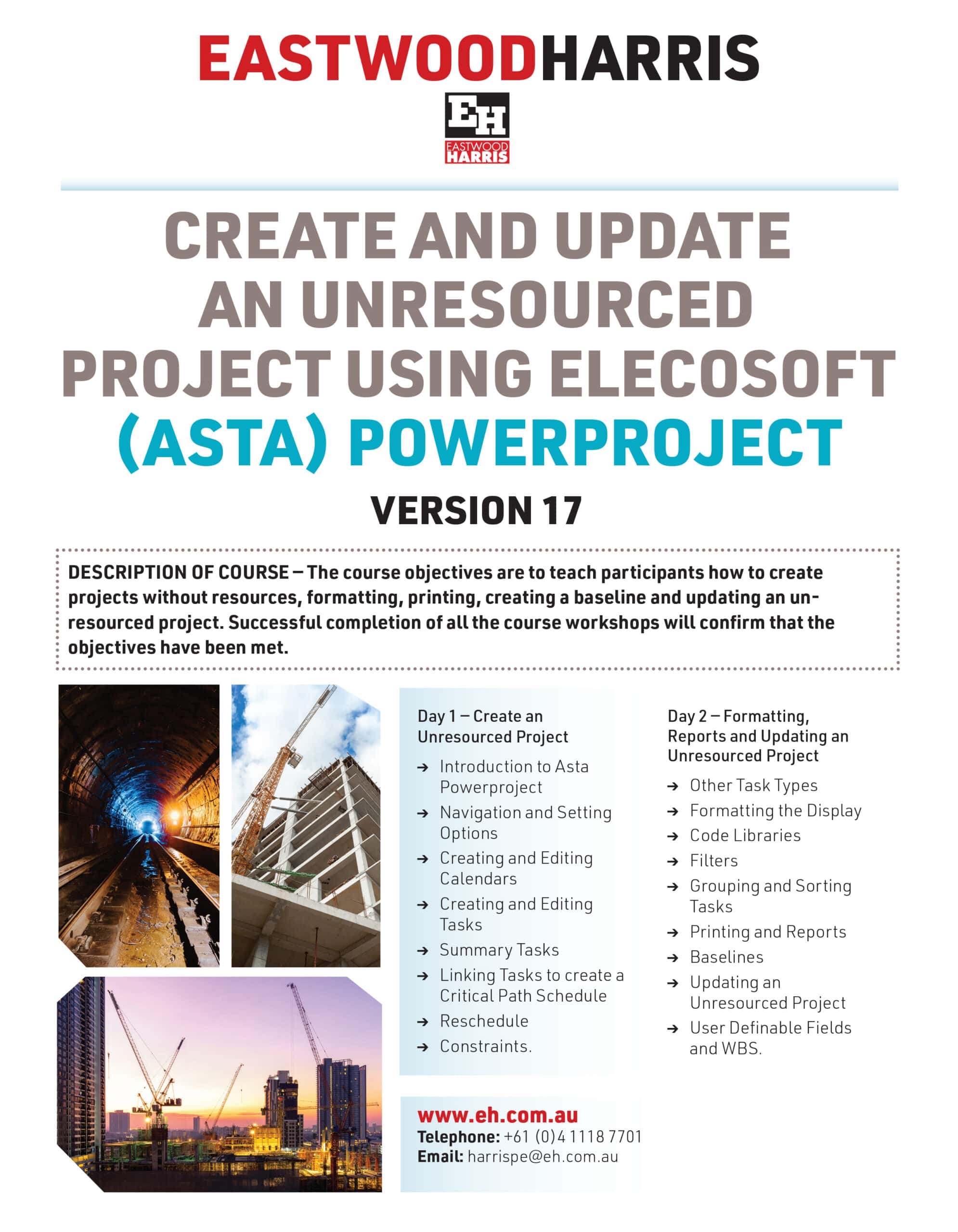 Elecosoft (Asta) Powerproject Version 17