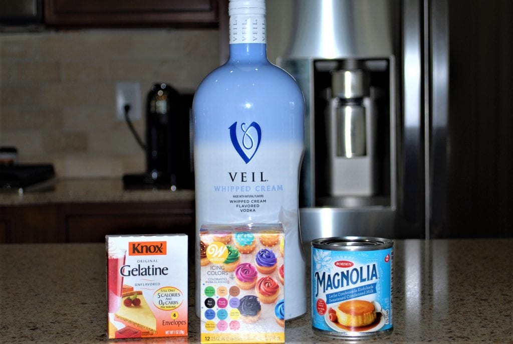 Whipped Cream Jello Shots for TRUE NCAA College Football Fans
