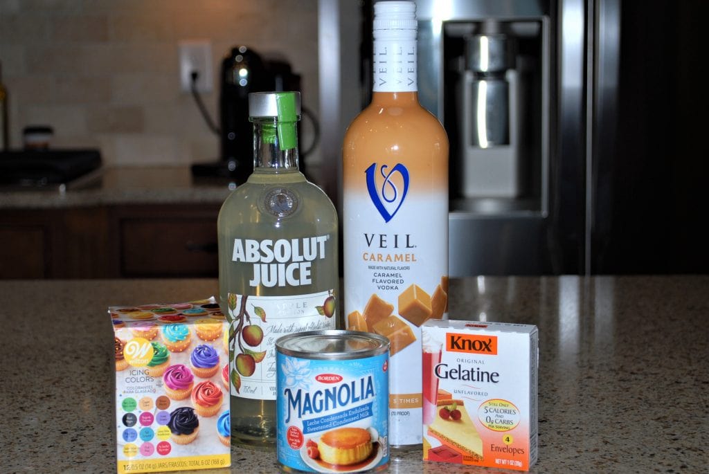 Apple Pie Jello Shots for TRUE NCAA College Football Fans