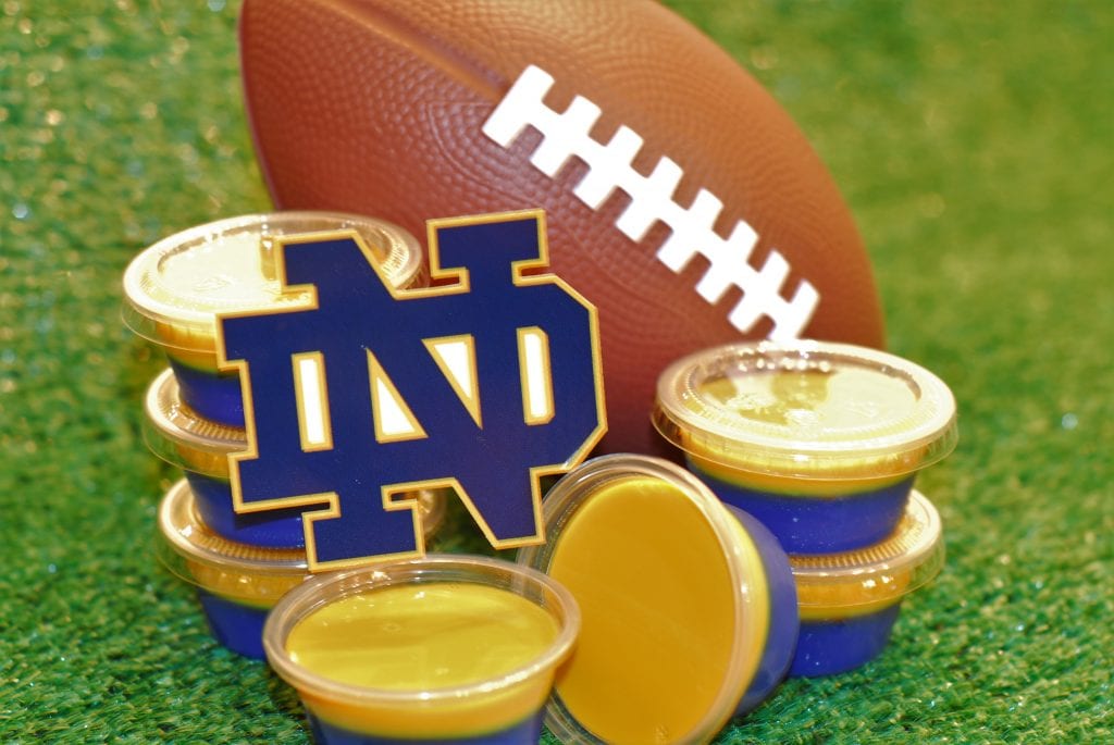 College Football Notre Dame Fighting Irish Jello Shots