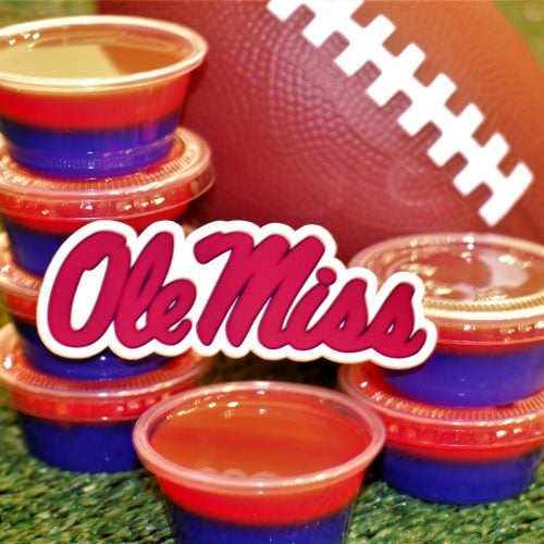 Ole Miss Rebels Jello Shots