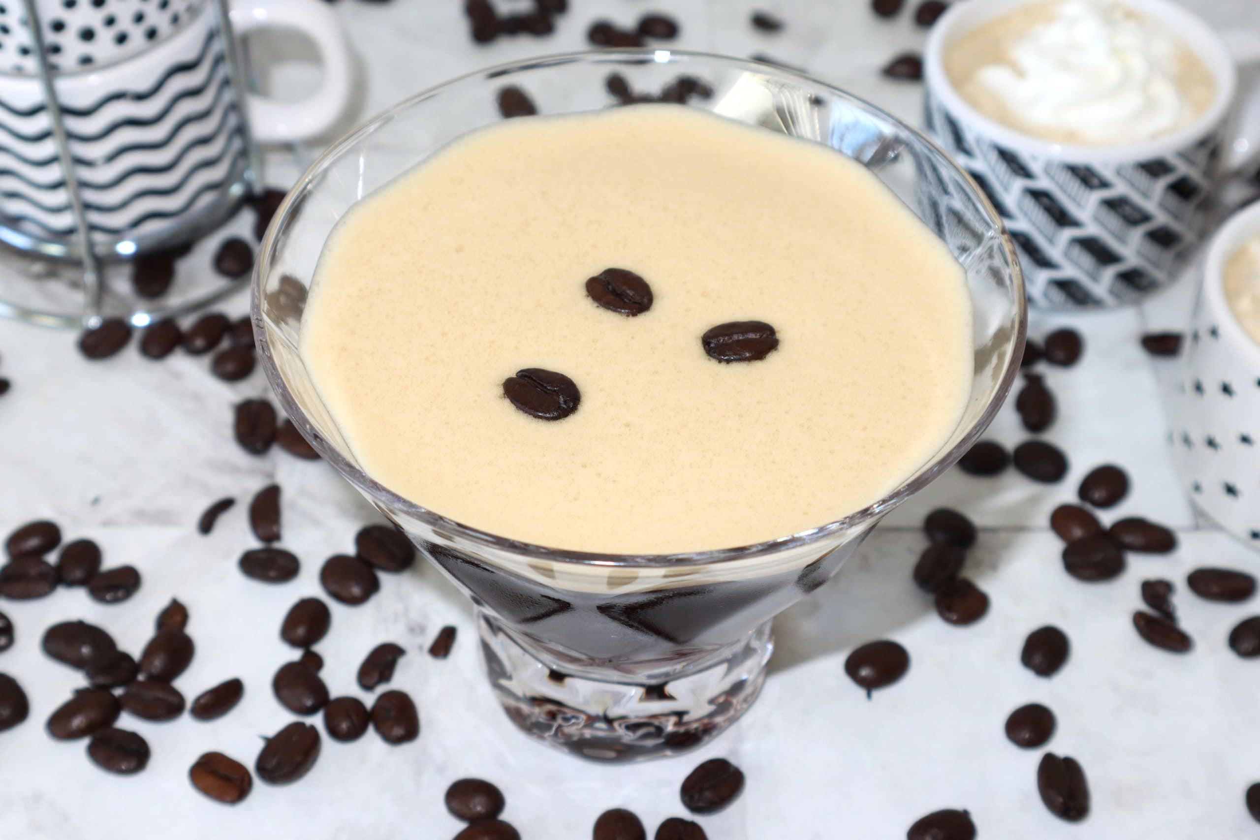 Best Espresso Martini with Three Coffee Beans