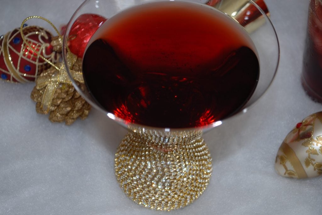 Berry holiday stress away with an exhilarating, smooth and refreshing Pomegranate Martini