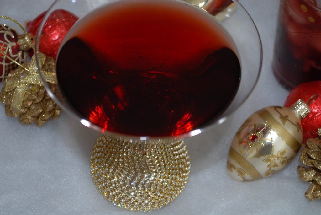 Berry holiday stress away with an exhilarating, smooth and refreshing Pomegranate Martini