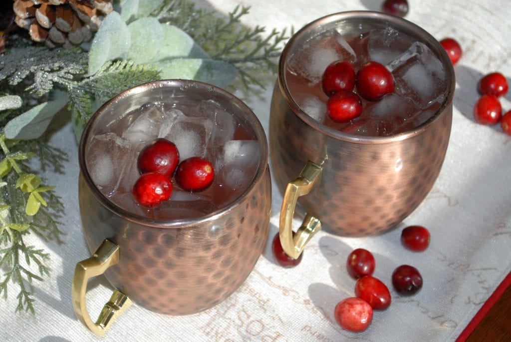 Santa's little helper. This quick, easy, and incredible Cranberry Mule!