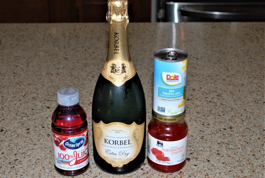 Pineapple Upside Down Champagne Ingredients