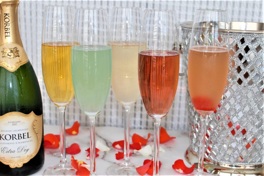 Romantic Champagne Cocktails for Valentine's Day