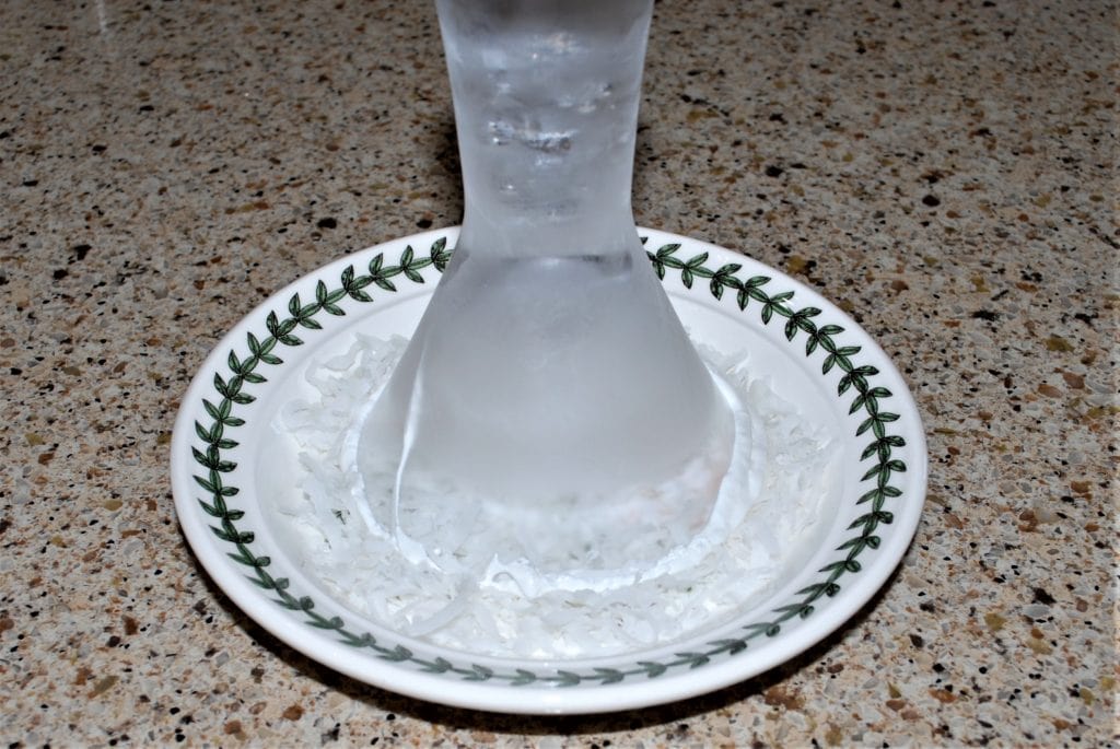 Rim the glass with coconut