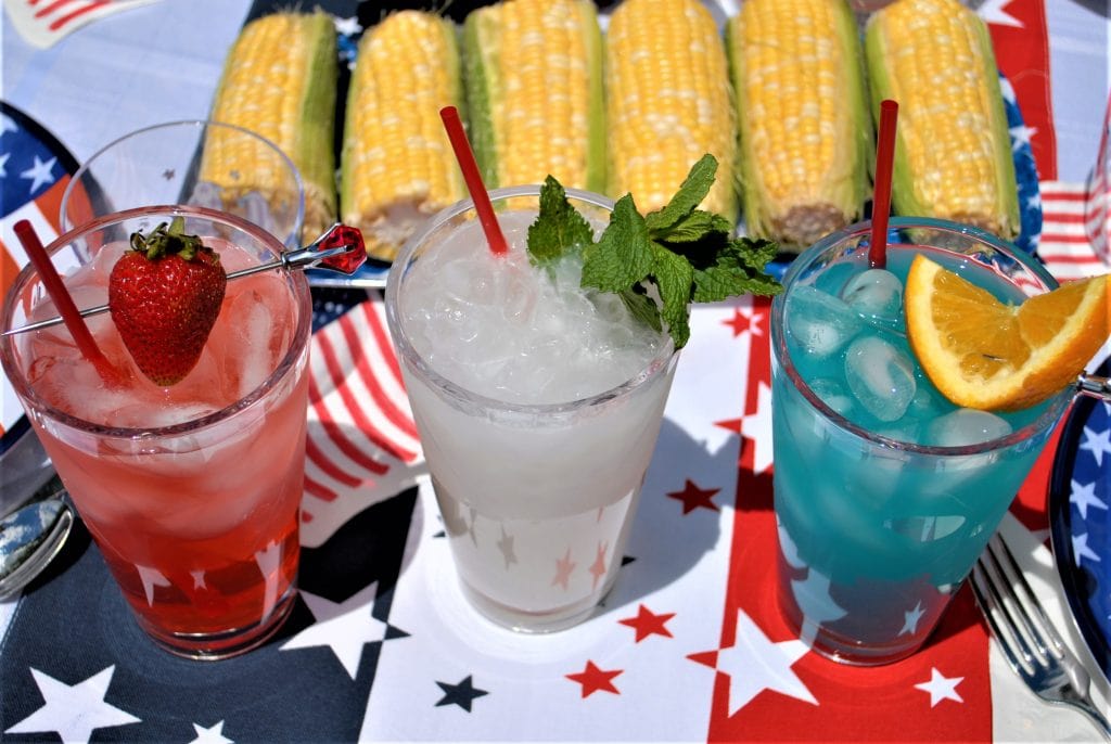 4th of July Trio: Red, White and Blue