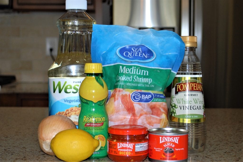 Marinated Shrimp Ingredients
